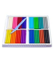 Pastă de modelat moale Kroha, 16 culori x 15 gr.